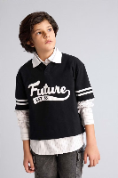 Resim Defacto Erkek Çocuk T-shirt G8667A8/BK81