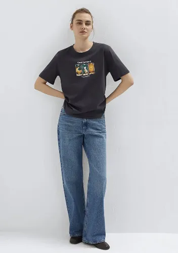Resim Mavi Kadın T-shirt M1613907-70087