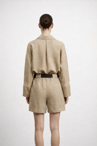 Resim QUZU Kadın Kot&Kanvas Şort