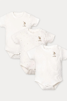 Resim U.S. Polo Assn Bebek Kız Bebek Üçlü Body Usb2953