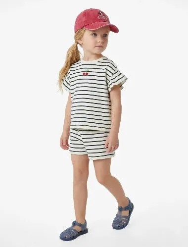 Resim Koton Kız Bebek Şort Takım 6SMG10177AK