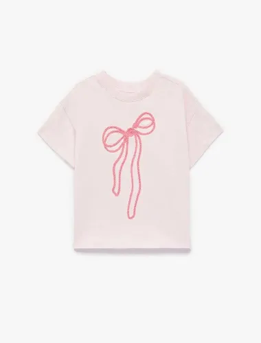 Resim Koton Kız Bebek T-shirt 6SMG10032AK