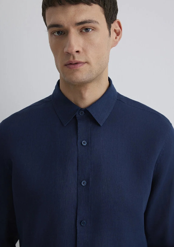 Resim Mavi Erkek Uzun Kol Gömlek M0211466-70497