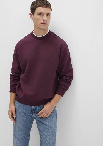 Resim Mavi Bisiklet Yaka Erkek Sweat M0S10276-70434