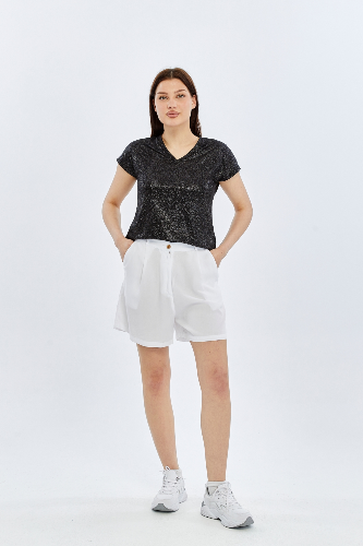 Resim Viole&More Kadın Kot&Kanvas Şort Yk06 Tensel