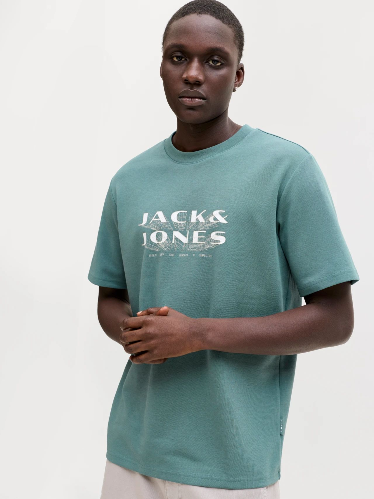 Resim Jack & Jones Jcofusıon Jj Brandıng Tee Ss Crew Neck Erkek T-Shirt 12289880