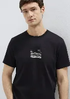 Resim Mavi Erkek T-shirt M0613364-71379