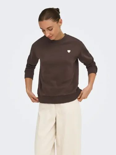 Resim Only Jdyparıs L/S Emb Sweat Jrs Noos Kadın Sweat 15221015