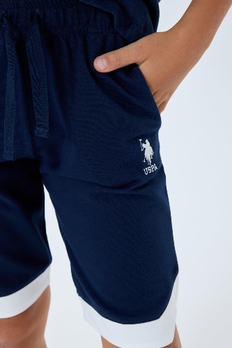 Resim U.S. Polo Assn Kids Erkek Çocuk Şort Takım Us2403-G