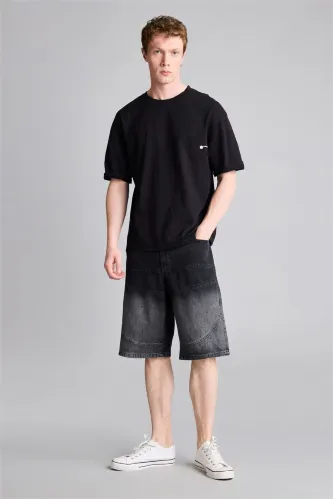 Resim Defacto Erkek T-shirt H6264AX/BK81