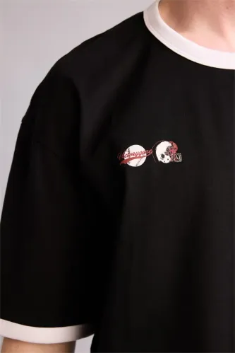 Resim Defacto Erkek T-shirt G5610AX/BK81