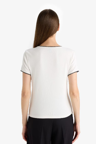 Resim Defacto Kadın T-shirt F9831AX/ER105