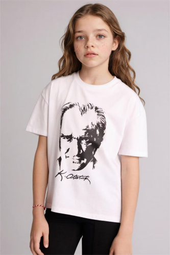 Resim Defacto Kız Çocuk T-shirt G9912A8/WT34