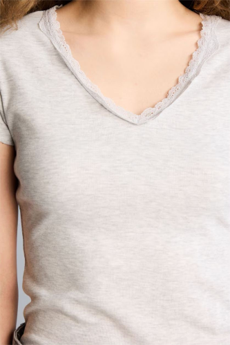 Resim Defacto Kadın T-shirt H1786AX/GR256