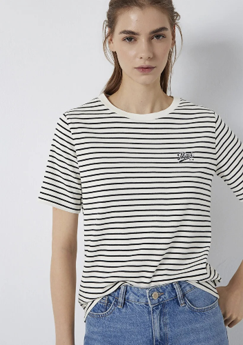 Resim Mavi Kadın T-shirt M1613715-85143