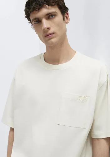 Resim Mavi Erkek T-shirt M0613329-70140