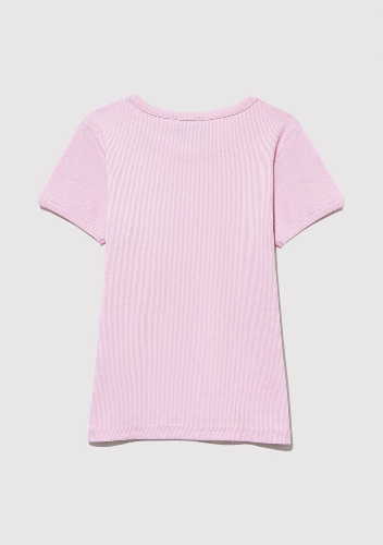 Resim Mavi Basıc Ribana Kız Çocuk T-Shirt M7610260-86953