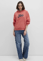 Resim Mavi Kapüşonlu Kadın Sweatshirt M1S10420-71076