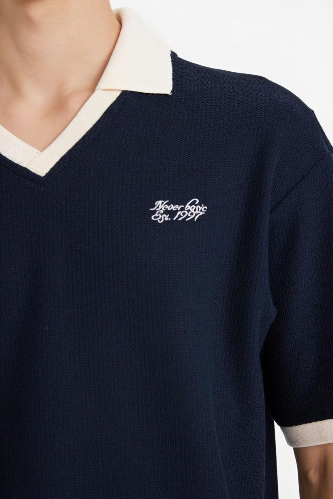 Resim Defacto Erkek T-shirt F8352AX/NV64