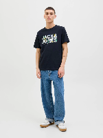 Resim Jack & Jones Jjgeplas Tee Ss Crew Neck Ln Erkek T-shirt 12278523