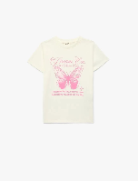 Resim Koton Kız Çocuk T-shirt 6SKG10299AK