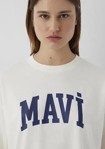 Resim Mavi Kadın T-shirt M1600843-82127