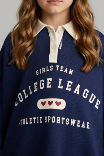 Resim Defacto Kız Çocuk Sweat E6841A8/NV248