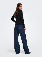 Resim Only Onlelena L/S Boatneck Metal Top Jrs Noos Kadın T-shirt 15380314