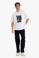 Resim Defacto Erkek T-shirt F9687AX/WT34