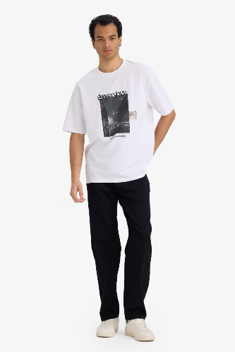 Resim Defacto Erkek T-shirt F9687AX/WT34