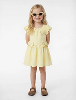 Resim Koton Kız Bebek Elbise 6SMG80040AW