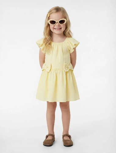 Resim Koton Kız Bebek Elbise 6SMG80040AW