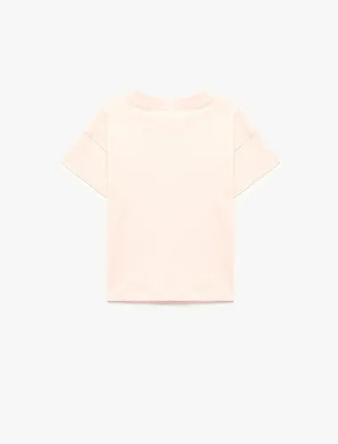 Resim Koton Kız Bebek T-shirt 6SMG10151AK