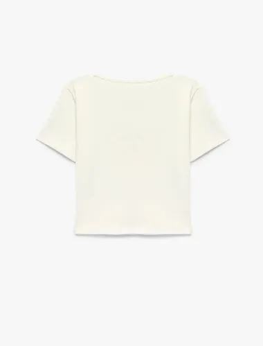 Resim Koton Kız Çocuk T-shirt 6SKG10477AK