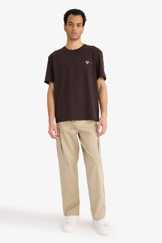 Resim Defacto Erkek T-shirt F9762AX/BN337