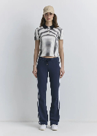 Resim Mavi Kadın Polo Yaka T-shirt M1613505-86625