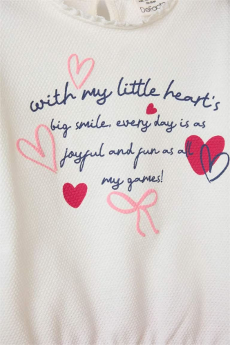 Resim Defacto Kız Bebek Sweat Takım G7436A5/RD345