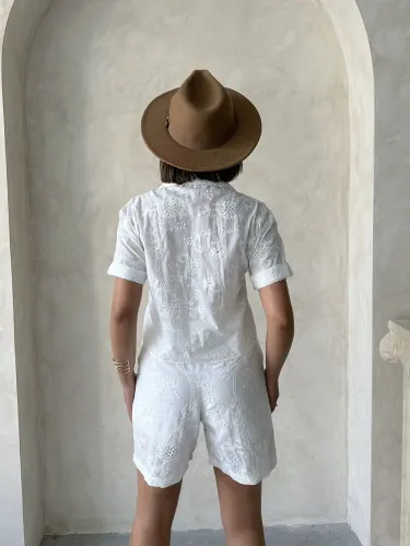 Resim Yenikoza Kadın Kot&Kanvas Şort