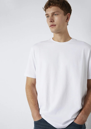 Resim Mavi Erkek T-shirt M0613199-620