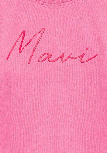 Resim Mavi Kız Çocuk T-shirt M7610181-91355