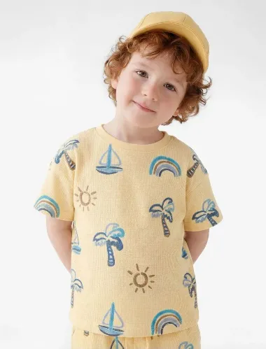 Resim Koton Erkek Bebek T-shirt 6SMB10195TK