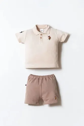 Resim U.S. Polo Assn Bebek Erkek Bebek Şort Takım Usb2885