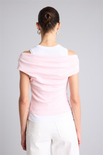 Resim Defacto Kadın T-shirt G9546AX/PN186