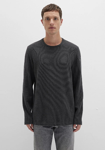 Resim Mavi Erkek T-Shirt M064622-26834 Uzun Kol