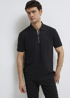 Resim Mavi Polo Yaka Erkek T-shirt M0613137-900