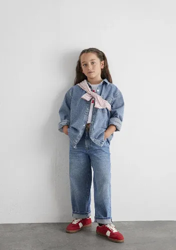 Resim Mavi Barrel Kız Çocuk Jean Pantolon M7010510-88228