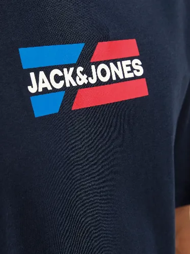 Resim Jack & Jones Jjcorp Graphıc Tee  Ss O-Neck Ln Erkek T-Shirt 12268415