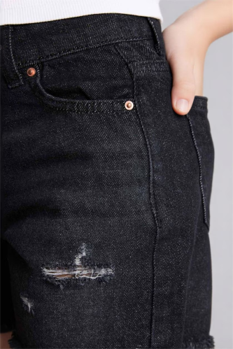 Resim Defacto Kız Çocuk Kot&Kanvas Şort D7106A8/NM36