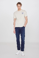 Resim Wrangler Grafik Logo Erkek T-shirt W2610018614