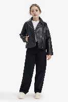 Resim Defacto Kız Çocuk Deri Mont F8742A8/BK27